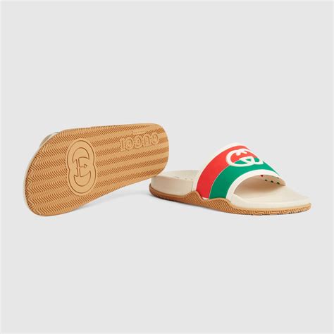 web slide sandal gucci replica|gucci interlocking slides.